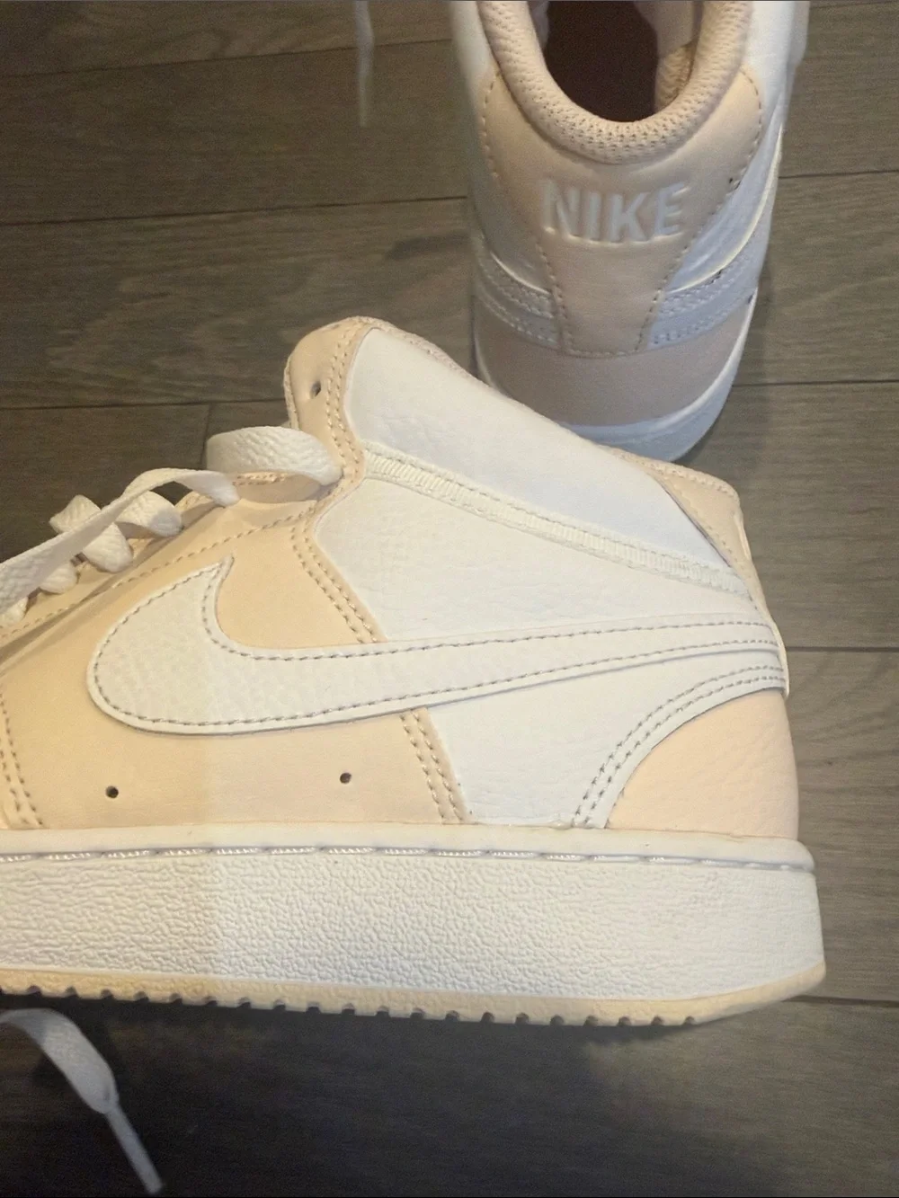 Nike high-Top Sneakers White & Pale Pink - Picture 6 of 7